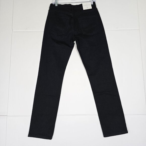 Zara Slim Straight Jeans 8 Black NWT - Picture 2 of 9